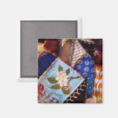 Nähen - Patchwork - Omas Quilt Magnet (Vorderseite/Rückseite)