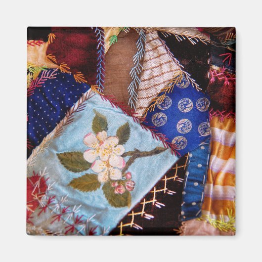Nähen - Patchwork - Omas Quilt Magnet (Vorne)
