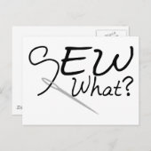 Nähen Postkarte (Vorne/Hinten)