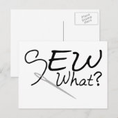 Nähen Postkarte (Vorne/Hinten)