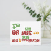 Nähen Postkarte (Stehend Vorderseite)