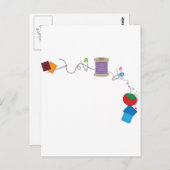 Nähen Postkarte (Vorne/Hinten)