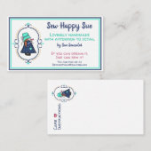 Nähen/Quiltieren Visitenkarte (Vorne/Hinten)