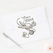 Nähen Runder Aufkleber (Umschlag)