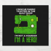 Nähen Schaumweinetikett (Einzelnes Label)