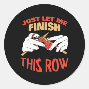 Nähen Schneiden Schneider Schneider Dressmaker Fun Runder Aufkleber