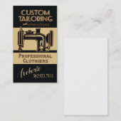 Nähen: Schneider, Damenschneiderin, Designer, Visitenkarte (Vorne/Hinten)