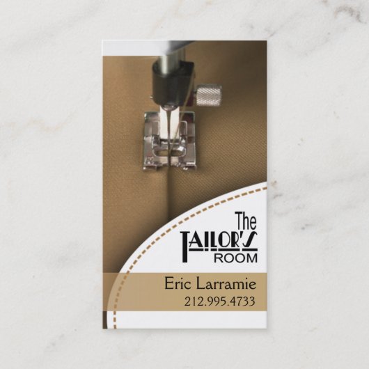 Nähen: Schneider, Damenschneiderin, Designer, Visitenkarte (Vorderseite)