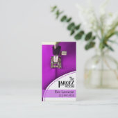 Nähen: Schneider, Damenschneiderin, Designer, Visitenkarte (Stehend Vorderseite)