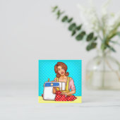 Nähen / Seamstress 2 Umschließung / Visitenkarte Begleitkarte (Stehend Vorderseite)