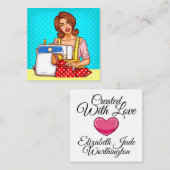 Nähen / Seamstress 2 Umschließung / Visitenkarte Begleitkarte (Vorne/Hinten)