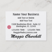 Nähen / Seamstress / Mode - SRF Visitenkarte (Rückseite)