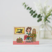 Nähen / Seamstress / Mode - SRF Visitenkarte (Stehend Vorderseite)