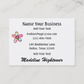 Nähen / Seamstress / Mode - SRF Visitenkarte (Rückseite)