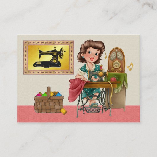 Nähen / Seamstress / Mode - SRF Visitenkarte (Vorderseite)