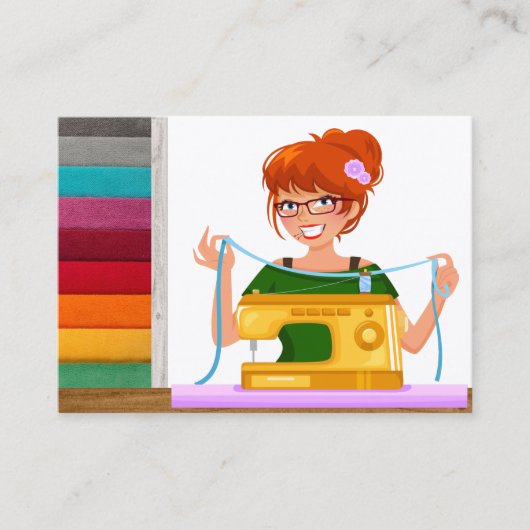 Nähen / Seamstress / Mode - SRF Visitenkarte (Vorderseite)