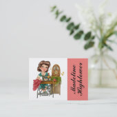 Nähen / Seamstress / Mode - SRF Visitenkarte (Stehend Vorderseite)