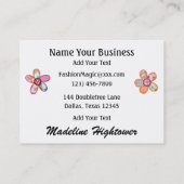 Nähen / Seamstress / Mode - SRF Visitenkarte (Rückseite)