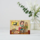 Nähen/Seamstress/Mode-Visitenkarte Visitenkarte (Stehend Vorderseite)