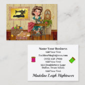 Nähen/Seamstress/Mode-Visitenkarte Visitenkarte (Vorne/Hinten)