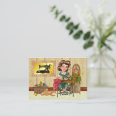 Nähen/Seamstress/Mode-Visitenkarte Visitenkarte (Stehend Vorderseite)