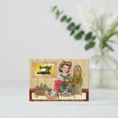 Nähen/Seamstress/Mode-Visitenkarte Visitenkarte (Stehend Vorderseite)