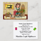 Nähen/Seamstress/Mode-Visitenkarte Visitenkarte (Vorne/Hinten)