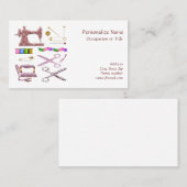 Nähen Seamstress Wardrobe Tailor Visitenkarte (Vorne/Hinten)