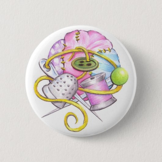 nähen Sie Knopf Button (Vorderseite)