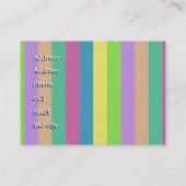 Nähen Sie Knöpfe auf Eiscreme-Visitenkarte Telefonnummerkarte (Rückseite)