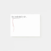 Nähen Sie lustigen Entwurf mit Nadel Post-it Klebezettel (Vorderseite)