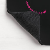 Nähen Sie rosa Band Brustkrebsbewusstsein Mousepad (Ecke)