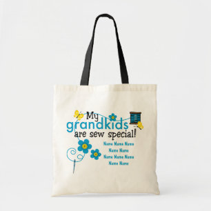 Nähen Sie spezielle Grandkids-personalisierte Tragetasche