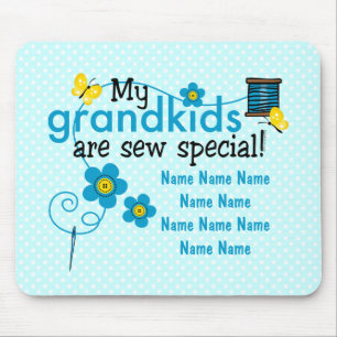 Nähen Sie spezielle Grandkids personalisiertes Mousepad