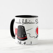 Nähen Sie viel Gewebe Tasse (Vorderseite Links)