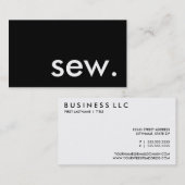 nähen Sie Visitenkarte (Vorne/Hinten)