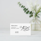 Nähen Sie, was Visitenkarte (Stehend Vorderseite)