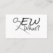 Nähen Sie, was Visitenkarte (Rückseite)