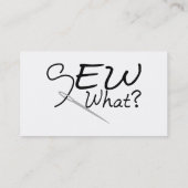 Nähen Sie, was Visitenkarte (Rückseite)