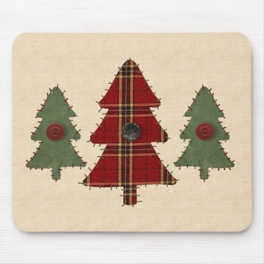 Nähen Sie Weihnachtsbaum-Mauspad Mousepad (Vorne)