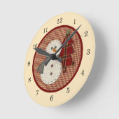Nähen Sie Weihnachtswanduhr Runde Wanduhr (Winkel)
