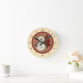 Nähen Sie Weihnachtswanduhr Runde Wanduhr (Zuhause)