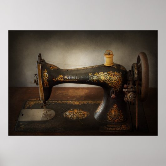 Nähen - Singen eines Liedes Poster (Vorne)