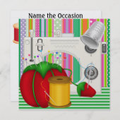 Nähen so Hübsch einladen - SRF Einladung (Vorne/Hinten)