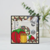 Nähen so Hübsch einladen - SRF Einladung (Stehend Vorderseite)