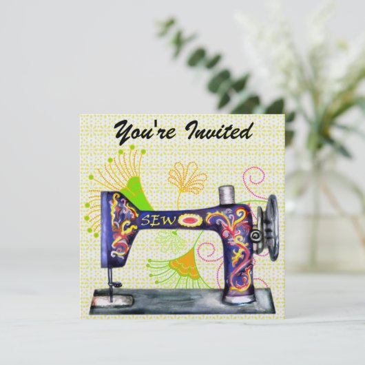 Nähen so Hübsche Einladung - SRF (Stehend Vorderseite)