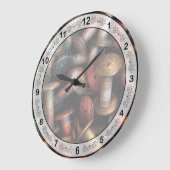 Nähen - Spools Große Wanduhr (Winkel)
