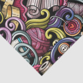 Nähen - Stricken von Geschenkfässern Seidenpapier (Ausschnitt)