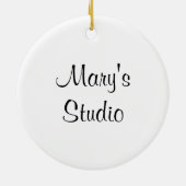 Nähen, Tauchen, Nadel und Thread Keramikornament (Hinten)