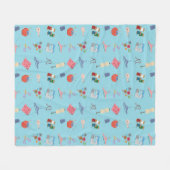 Nähen-Themen-Fliesblanket Fleecedecke (Vorderseite (Horizontal))